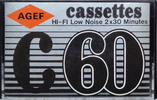 Compact Cassette AGEF 60 Type I Normal 1981 France
