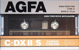 Compact Cassette AGFA C-DX II S 60 Type II Chrome 1987 Europe