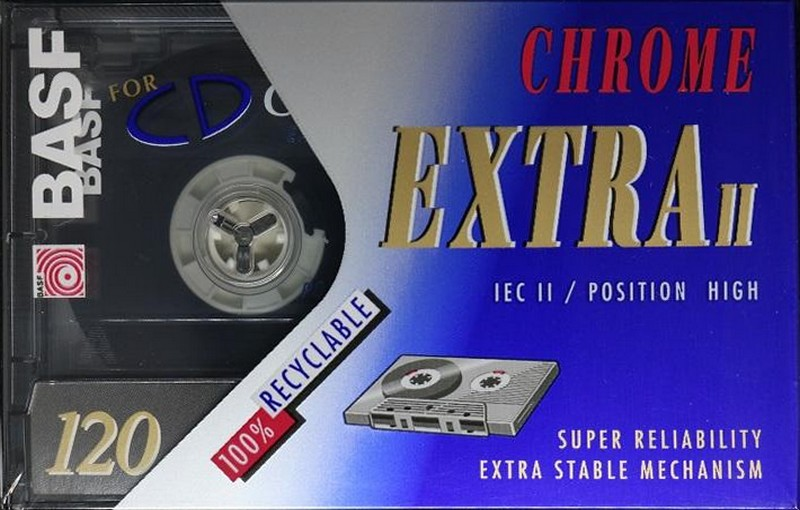 Compact Cassette BASF Chrome Extra II 120 Type II Chrome 1993 Europe