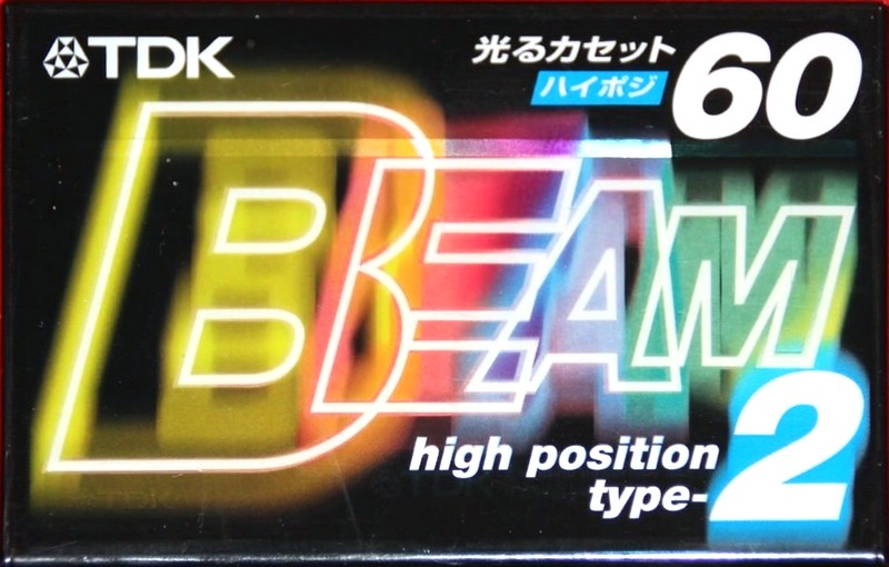 Compact Cassette TDK Beam 2 60 "BM2-60S" Type II Chrome 1999 Japan