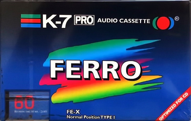 Compact Cassette K-7 FE-X 60 "PRO" Type I Normal 1990 Europe