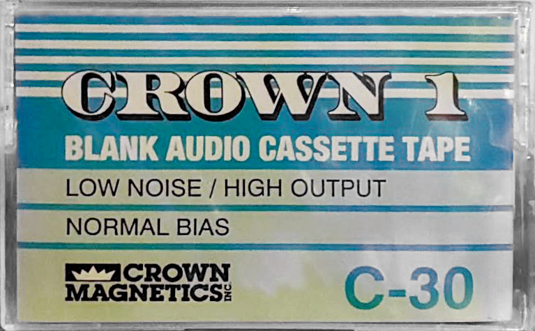 Compact Cassette Crown 1 30 Type I Normal USA
