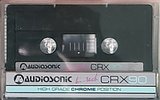 Compact Cassette Audiosonic CRX 90 Type II Chrome Australia
