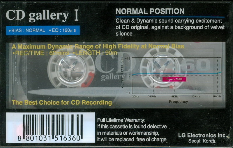 Compact Cassette LG CD Gallery I 60 Type I Normal 1997 Europe