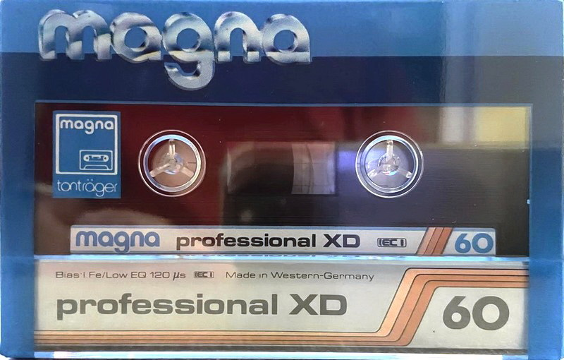 Compact Cassette Magna Professional XD 60 Type I Normal 1987 Europe