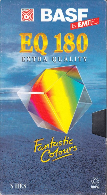 VHS, Video Home System BASF Extra Quality 180 Type II Chrome 1998 Europe