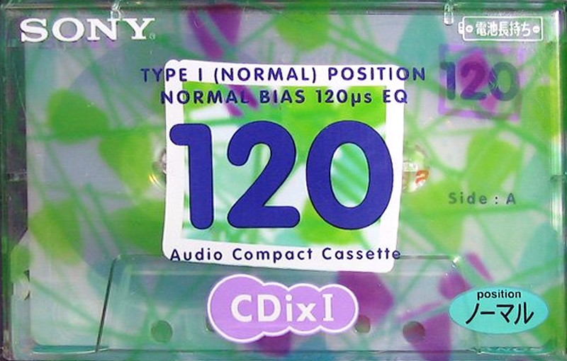 Compact Cassette Sony CDix I 120 "C-120CDX1F" Type I Normal 1998 Japan