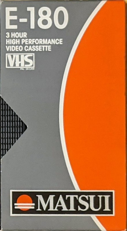 VHS, Video Home System Matsui 180 Type I Normal Europe