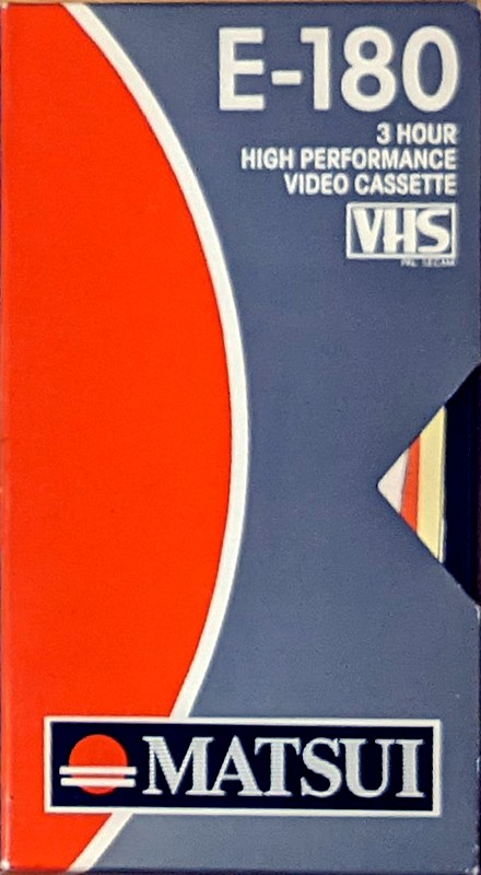 VHS, Video Home System Matsui 180 Type I Normal Europe
