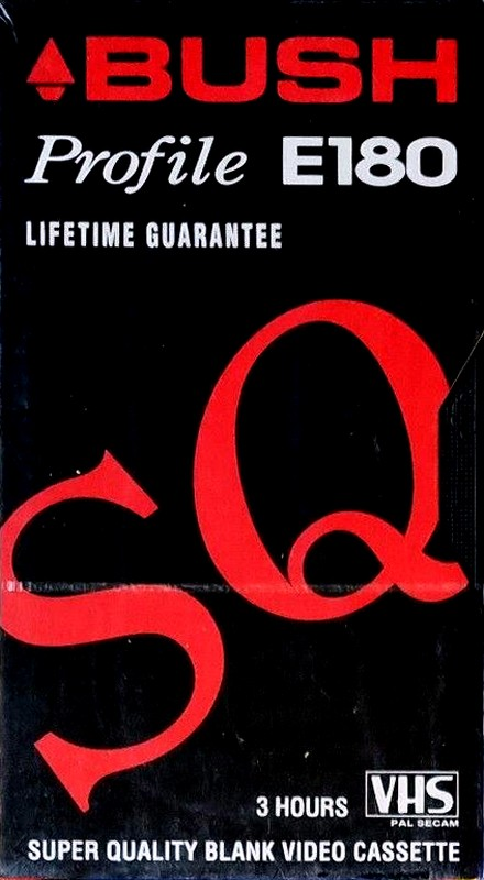 VHS, Video Home System Bush SQ 180 "Profile" Type I Normal UK