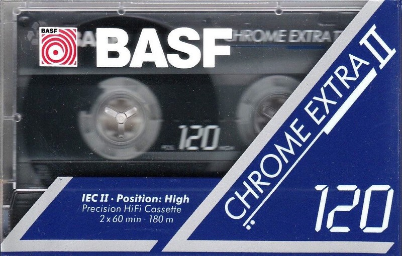 Compact Cassette BASF Chrome Extra II 120 Type II Chrome 1991 Europe