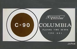 Compact Cassette Columbia TRK 90 "TRK-901" Type I Normal 1969 Japan
