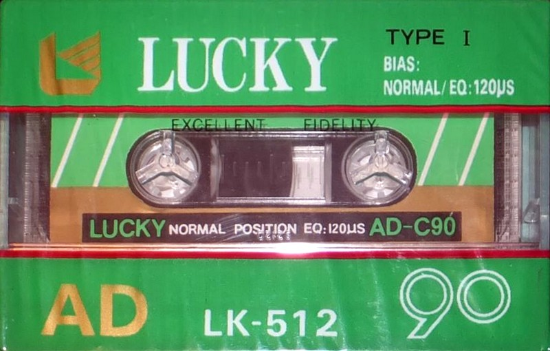 Compact Cassette Lucky AD LK-512 90 Type I Normal 1989 China