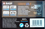 Compact Cassette BASF Chrome Super Quality II 90 Type II Chrome 1997 Europe