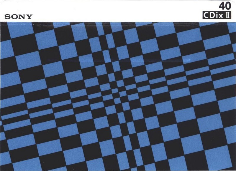 Compact Cassette Sony CDix II 40 Type II Chrome 1991 Japan