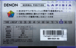 Compact Cassette Denon Lapisia 80 "VD01-80" Type I Normal 1997 Japan