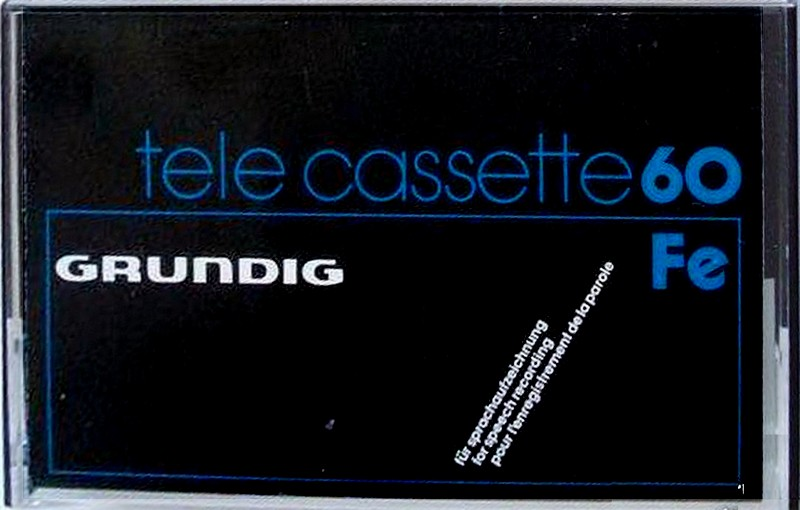 Compact Cassette Grundig 60 "tele cassette" Type I Normal 1974 Europe