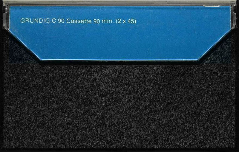 Compact Cassette Grundig Studio-Cassette 90 Type I Normal 1971 Europe