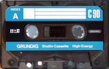 Compact Cassette Grundig Studio-Cassette 90 Type I Normal 1971 Europe