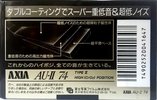 Compact Cassette AXIA AU-II 74 Type II Chrome 1991 Japan
