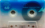 Compact Cassette TDK CDing 1 60 "CD1-60U" Type I Normal 2005 Japan