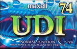 Compact Cassette Maxell UDI / UD1 74 "UD1-74J" Type I Normal 1995 Japan