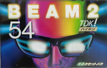 Compact Cassette TDK Beam 2 54 "BM2-54" Type II Chrome 1997 Japan