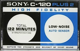 Compact Cassette Sony 120+2 Type I Normal 1974 USA