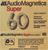 Compact Cassette Audio Magnetics Super 60 Type I Normal 1975 Europe