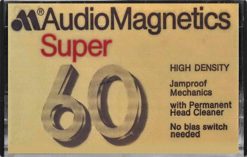 Compact Cassette Audio Magnetics Super 60 Type I Normal 1975 Europe