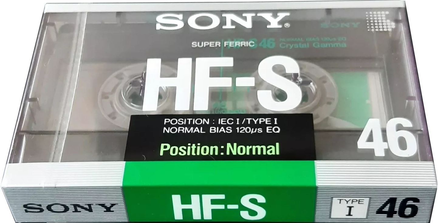 Compact Cassette Sony HF-S 46 Type I Normal 1988 Europe