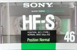 Compact Cassette Sony HF-S 46 Type I Normal 1988 Europe