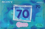 Compact Cassette Sony CDix I 70 "C-70CDX1F" Type I Normal 1998 Japan