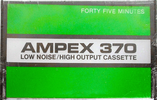 Compact Cassette Ampex 370 45 Type I Normal 1974 USA