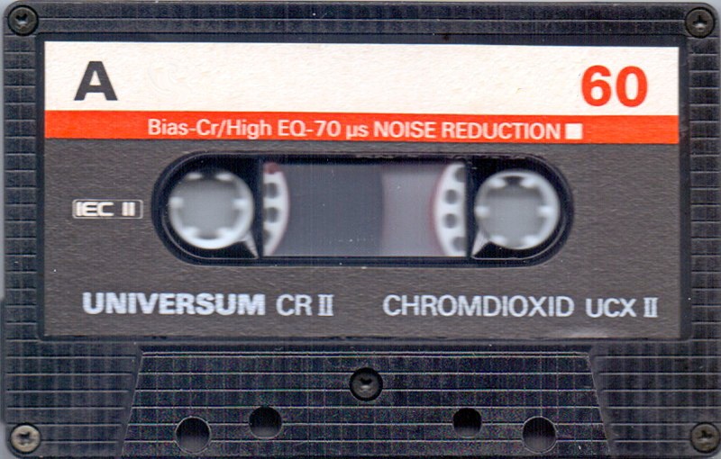 Compact Cassette Universum UCX II 60 Type II Chrome 1983 Europe