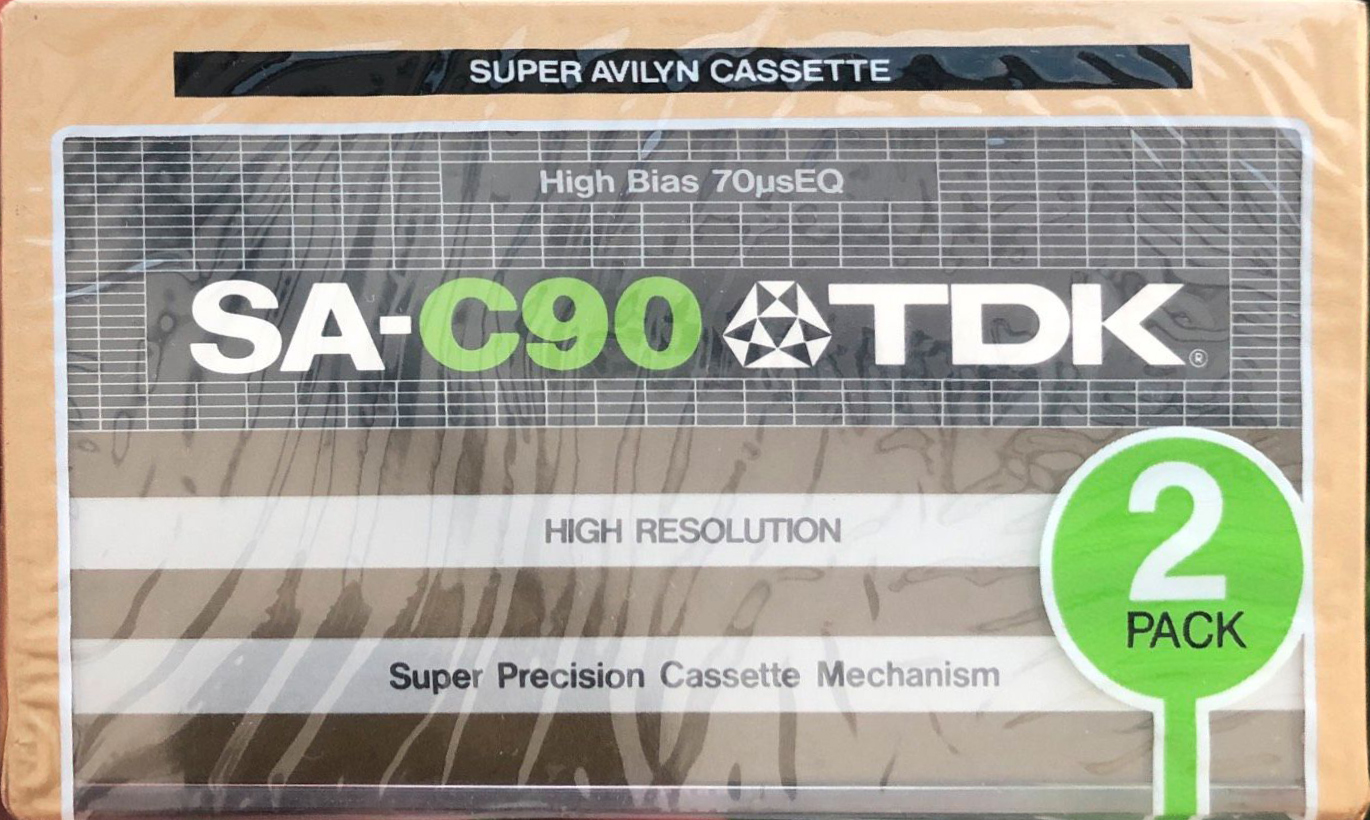 2 pack TDK SA 90 Type II Chrome 1979 Europe