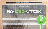 2 pack TDK SA 90 Type II Chrome 1979 Europe