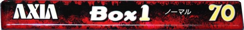 Compact Cassette AXIA Box 1 70 "BOX1C 70" Type I Normal 1997 Japan