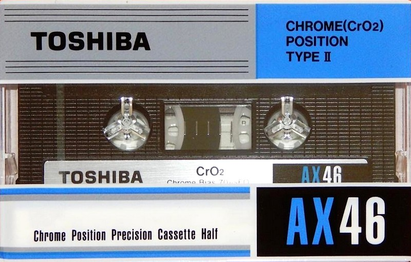Compact Cassette Toshiba AX 46 Type II Chrome 1983 Japan