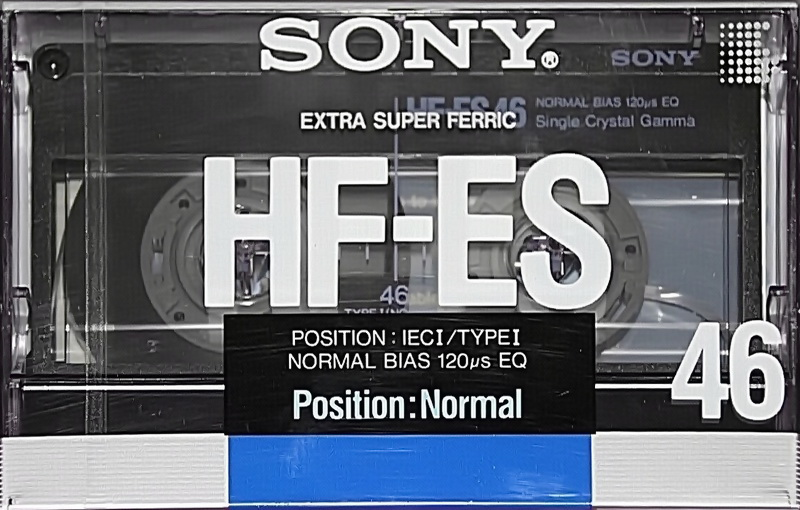 Compact Cassette Sony HF-ES 46 Type I Normal 1988 Europe