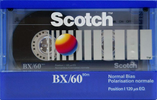 Compact Cassette Scotch BX 60 Type I Normal 1990 Europe