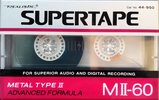 Compact Cassette SUPERTAPE MII 60 Type II Chrome 1992 USA