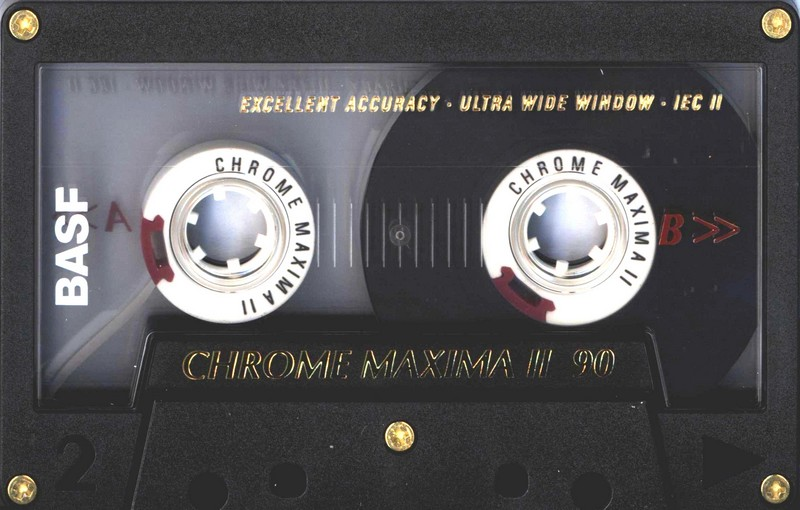 Compact Cassette BASF Chrome Maxima II 90 Type II Chrome 1995 Europe
