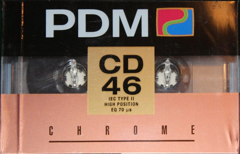 Compact Cassette PDM CD 46 Type II Chrome 1990 Europe