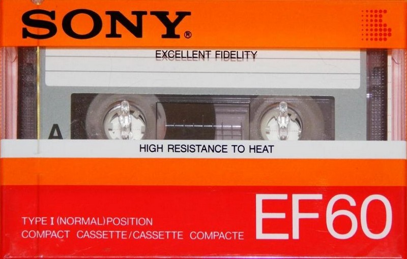 Compact Cassette Sony EF 60 Type I Normal 1986 Argentina