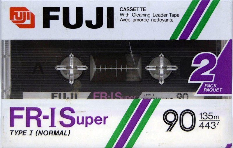 2 pack Fuji FR-I Super 90 Type I Normal 1985 Europe