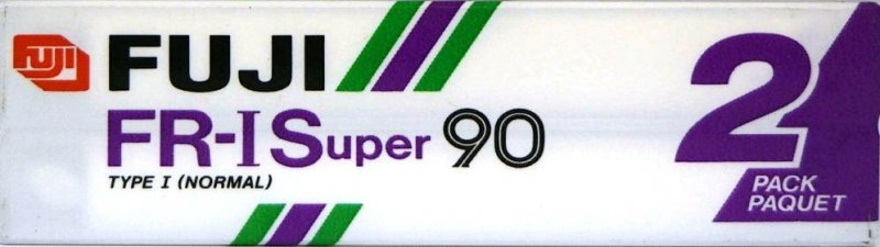 2 pack Fuji FR-I Super 90 Type I Normal 1985 Europe