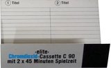 Compact Cassette Elite 90 Type II Chrome 1977 Germany