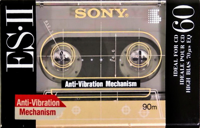Compact Cassette Sony ES-II 60 "C-60ES2" Type II Chrome 1991 North America