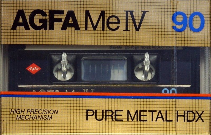 Compact Cassette AGFA Pure Metal HDX 90 "Me IV" Type IV Metal 1982 Europe
